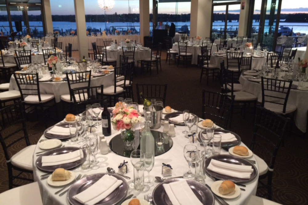 Table setting at event