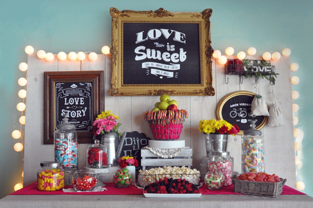 Candy Bar and Wedding Gifting Tables